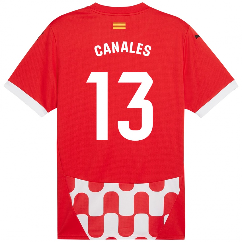 Niño Camiseta Juanvi Canales #13 Rojo Blanco 1ª Equipación 2024/25 La Camisa México