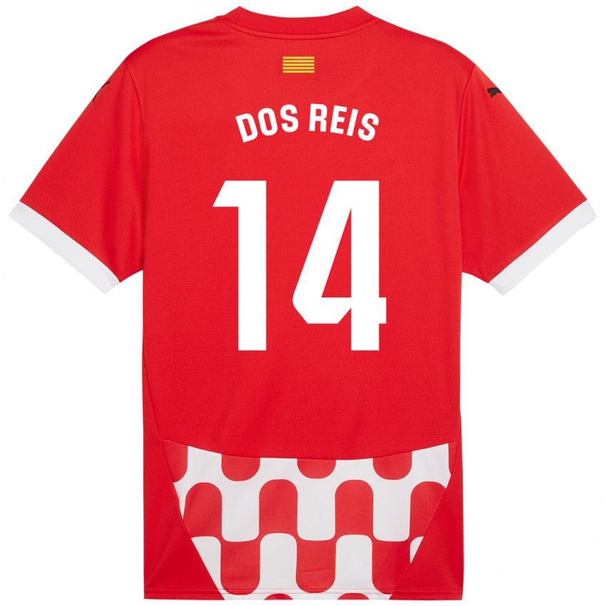 Niño Camiseta Leo Dos Reis #14 Rojo Blanco 1ª Equipación 2024/25 La Camisa México