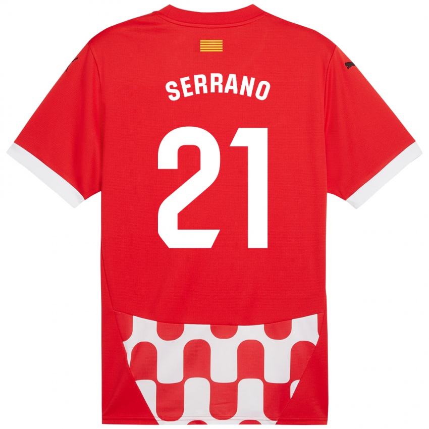 Niño Camiseta Ot Serrano #21 Rojo Blanco 1ª Equipación 2024/25 La Camisa México