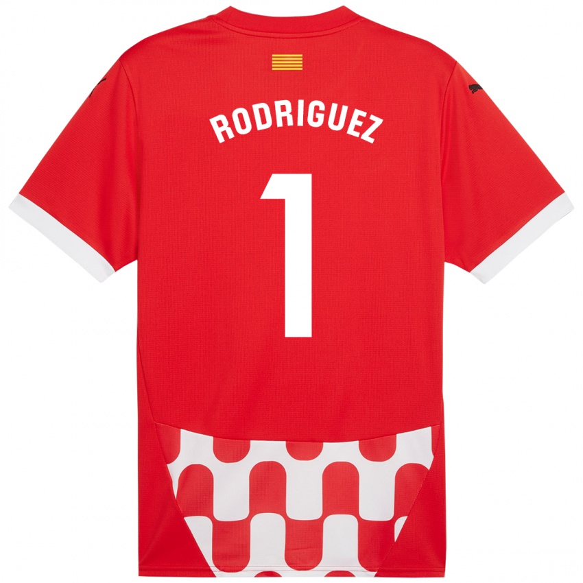 Niño Camiseta Maria Rodríguez #1 Rojo Blanco 1ª Equipación 2024/25 La Camisa México