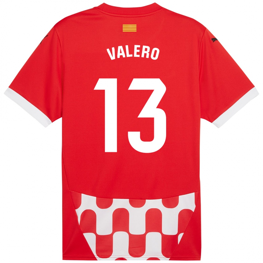 Niño Camiseta Eliana Valero #13 Rojo Blanco 1ª Equipación 2024/25 La Camisa México