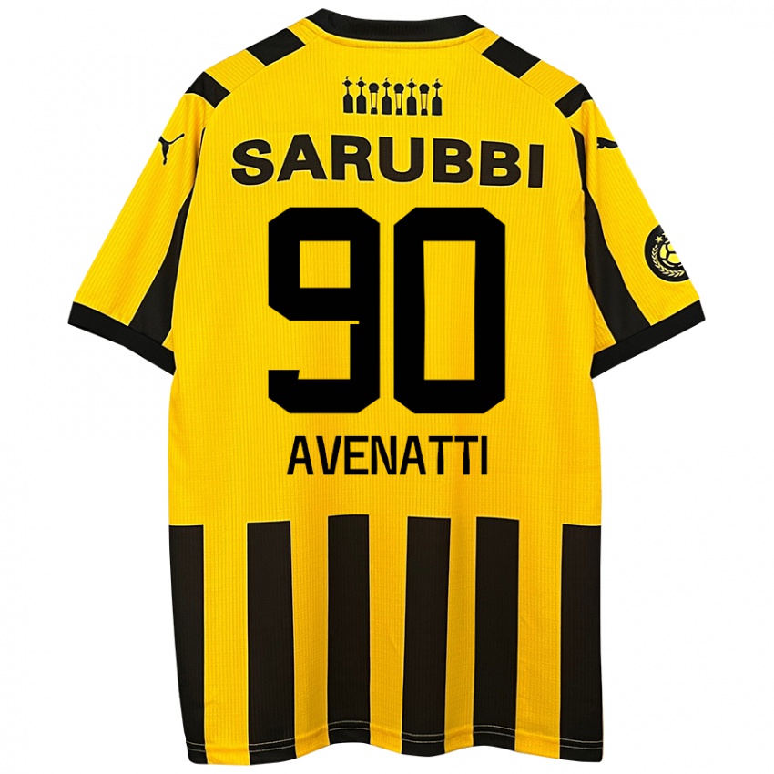 Niño Camiseta Felipe Avenatti #90 Amarillo Negro 1ª Equipación 2024/25 La Camisa México