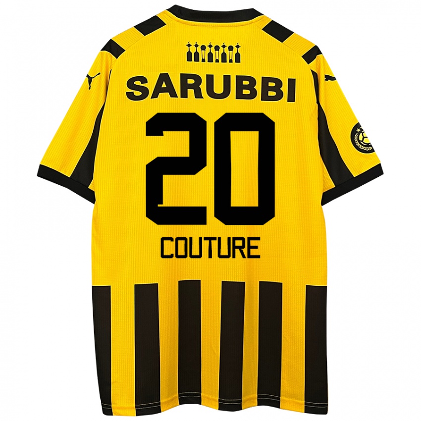 Niño Camiseta Lorenzo Couture #20 Amarillo Negro 1ª Equipación 2024/25 La Camisa México