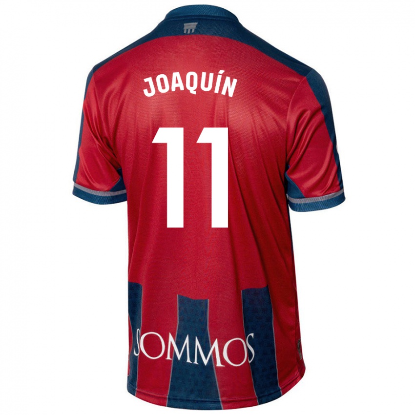 Niño Camiseta Joaquin Munoz #11 Rojo Azul 1ª Equipación 2024/25 La Camisa México