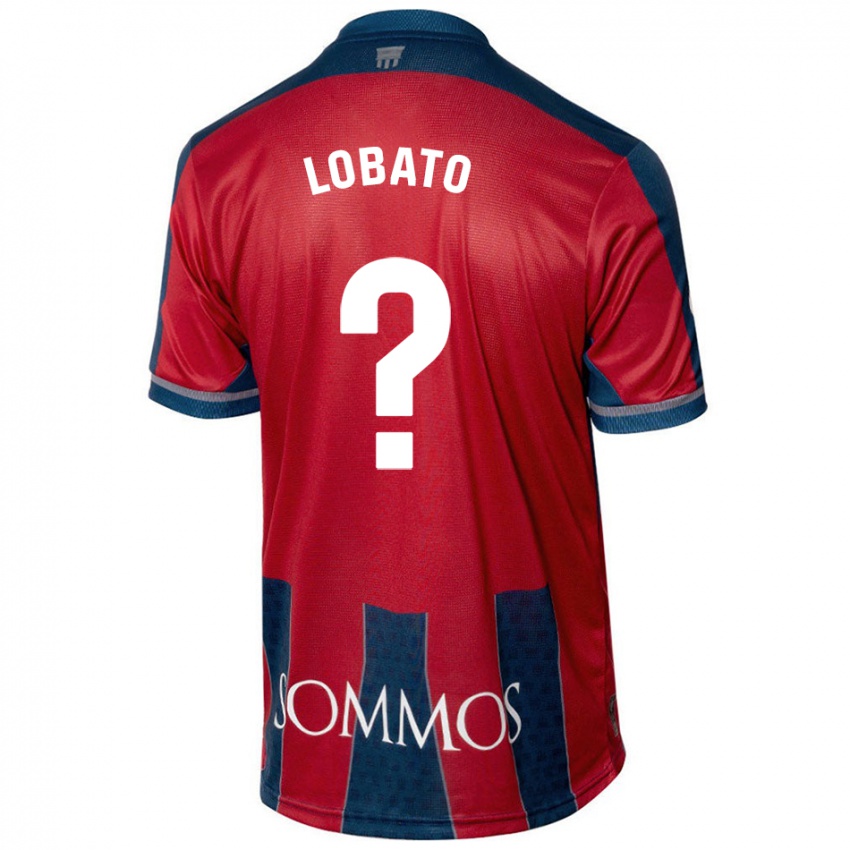 Niño Camiseta Guille Lobato #0 Rojo Azul 1ª Equipación 2024/25 La Camisa México