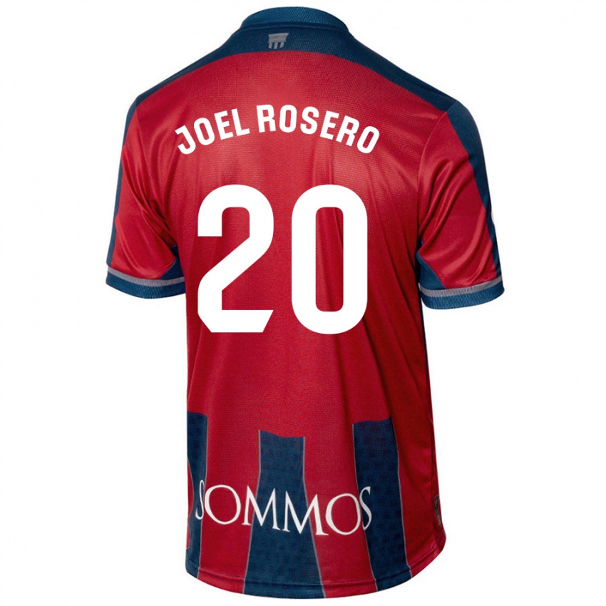 Niño Camiseta Alexis Joel Rosero #20 Rojo Azul 1ª Equipación 2024/25 La Camisa México