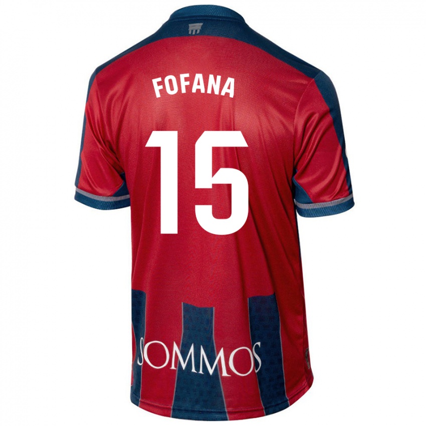 Niño Camiseta Fadia Fofana #15 Rojo Azul 1ª Equipación 2024/25 La Camisa México