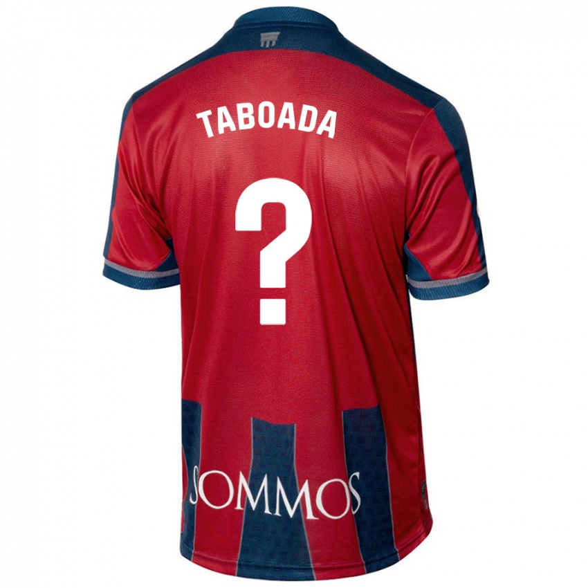 Niño Camiseta Héctor Taboada #0 Rojo Azul 1ª Equipación 2024/25 La Camisa México