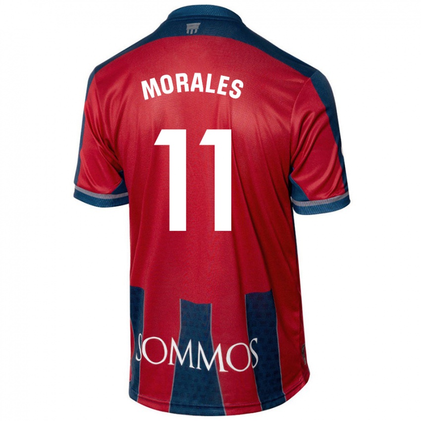 Niño Camiseta Carolina Morales #11 Rojo Azul 1ª Equipación 2024/25 La Camisa México