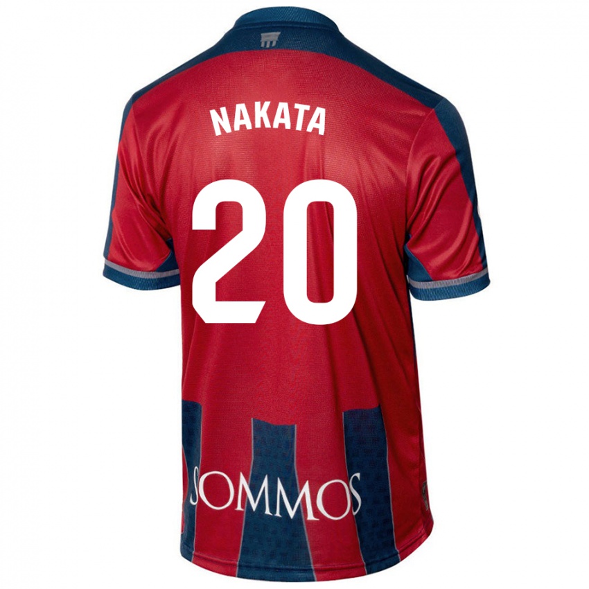 Niño Camiseta Yuki Nakata #20 Rojo Azul 1ª Equipación 2024/25 La Camisa México