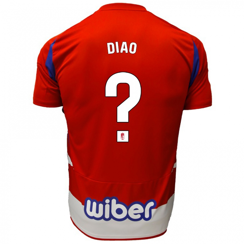 Niño Camiseta Siren Diao #0 Rojo Blanco Azul 1ª Equipación 2024/25 La Camisa México