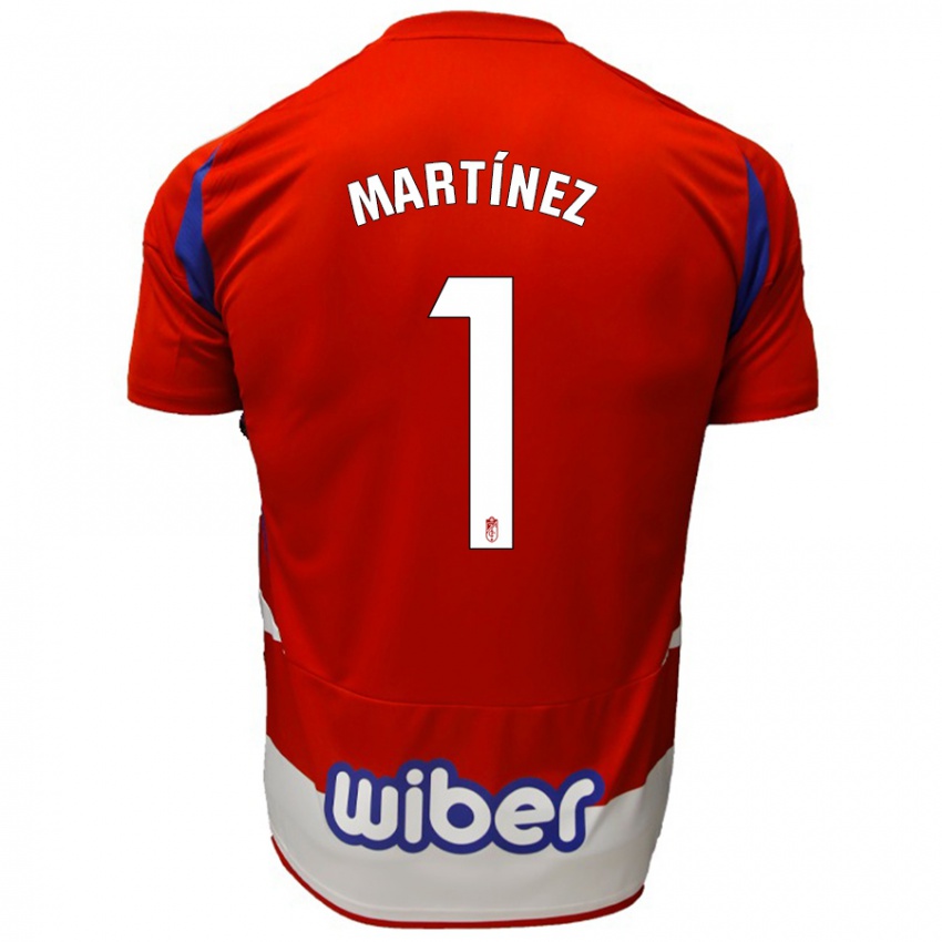 Niño Camiseta Marc Martínez #1 Rojo Blanco Azul 1ª Equipación 2024/25 La Camisa México