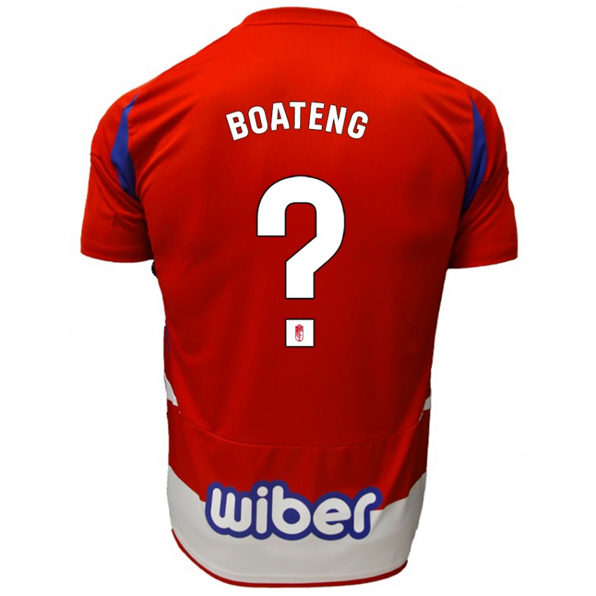 Niño Camiseta Robin Boateng #0 Rojo Blanco Azul 1ª Equipación 2024/25 La Camisa México