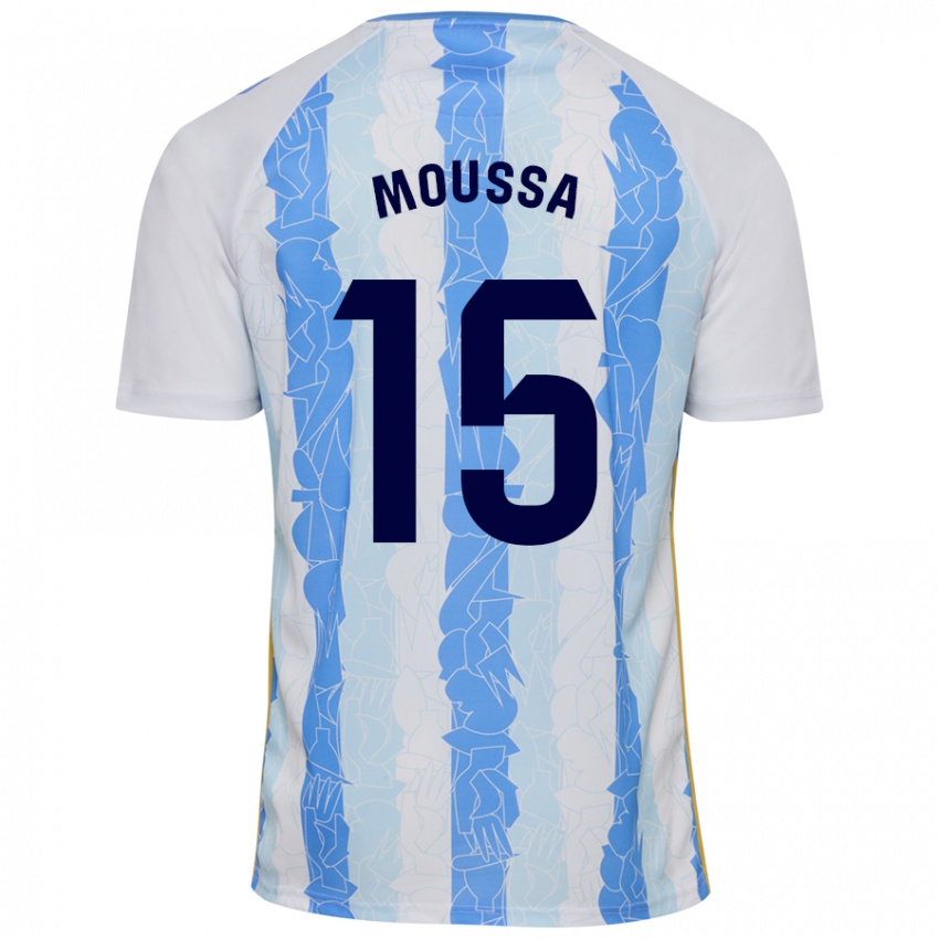 Niño Camiseta Moussa Diarra #15 Blanco Azul 1ª Equipación 2024/25 La Camisa México