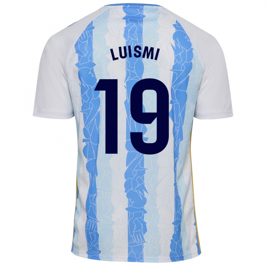 Niño Camiseta Luismi Sánchez #19 Blanco Azul 1ª Equipación 2024/25 La Camisa México