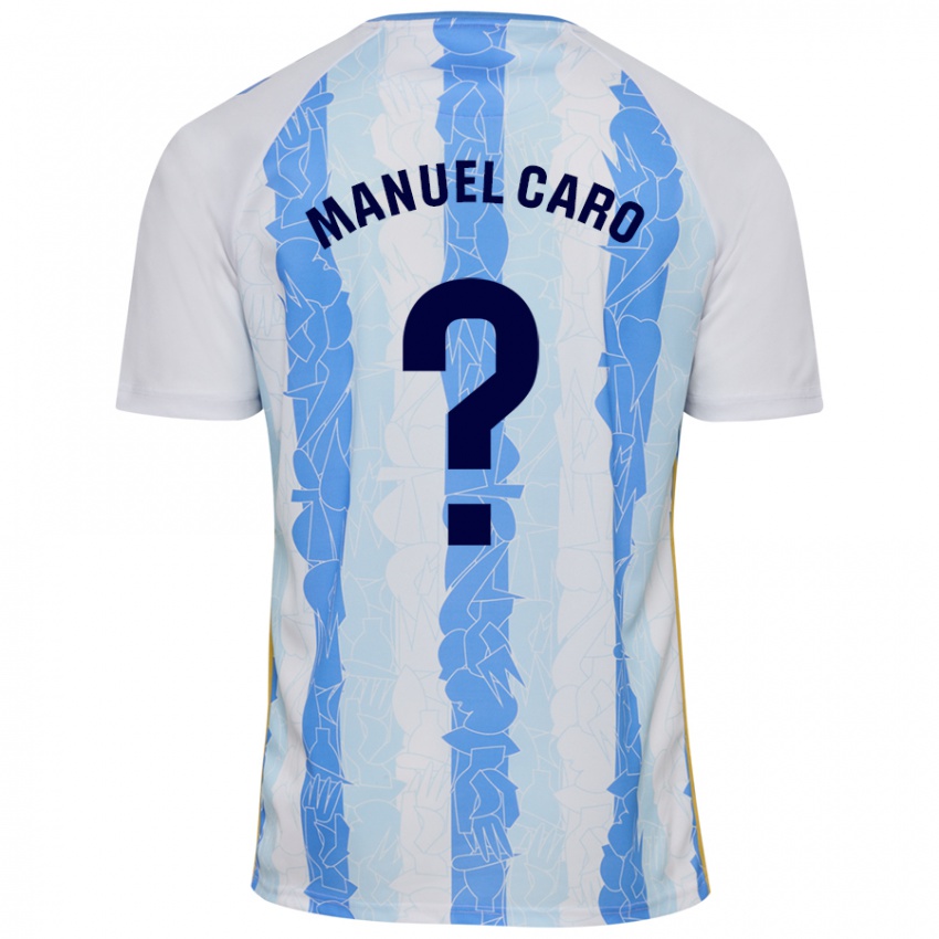 Niño Camiseta José Manuel Caro #0 Blanco Azul 1ª Equipación 2024/25 La Camisa México