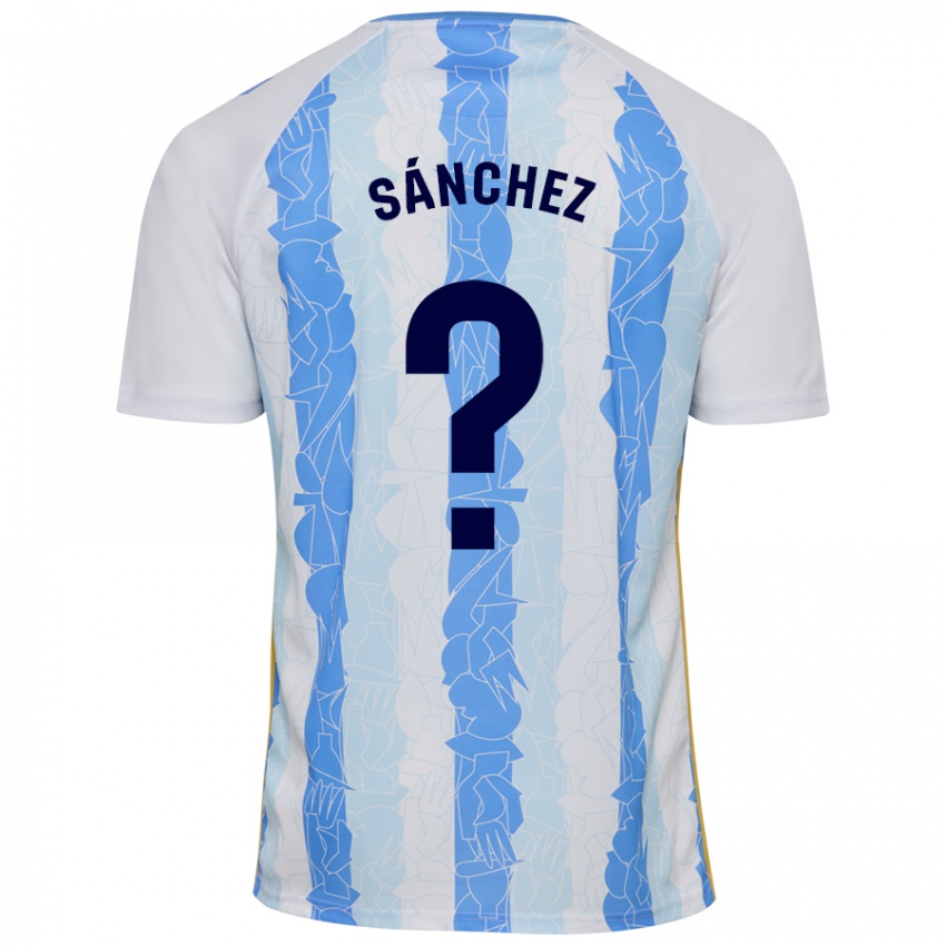 Niño Camiseta Álvaro Sánchez #0 Blanco Azul 1ª Equipación 2024/25 La Camisa México