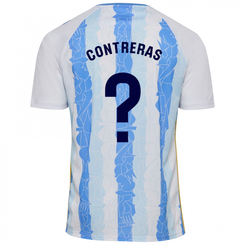 Niño Camiseta Ale Contreras #0 Blanco Azul 1ª Equipación 2024/25 La Camisa México