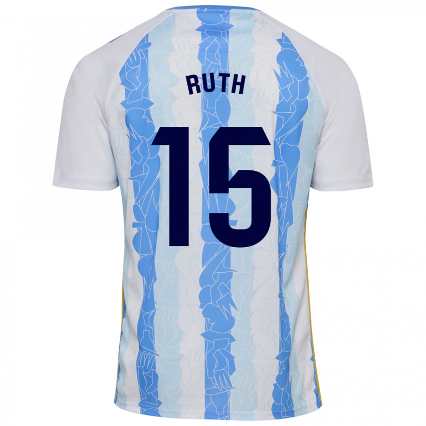 Niño Camiseta Ruth #15 Blanco Azul 1ª Equipación 2024/25 La Camisa México