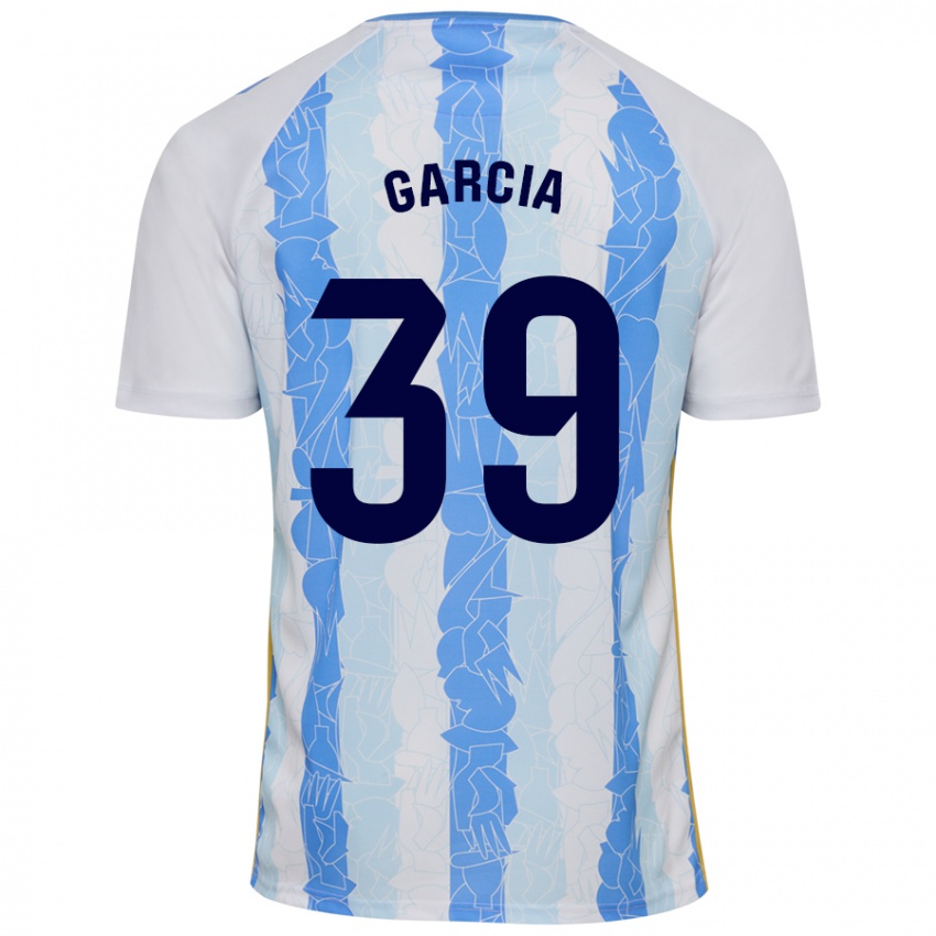 Niño Camiseta Claudia García #39 Blanco Azul 1ª Equipación 2024/25 La Camisa México