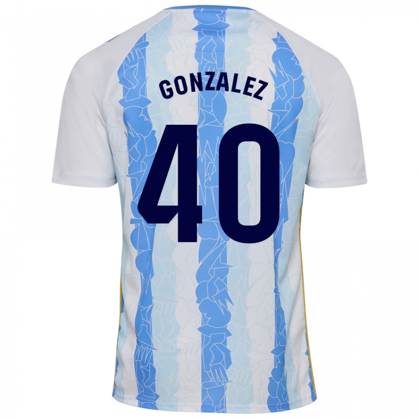 Niño Camiseta Carol González #40 Blanco Azul 1ª Equipación 2024/25 La Camisa México