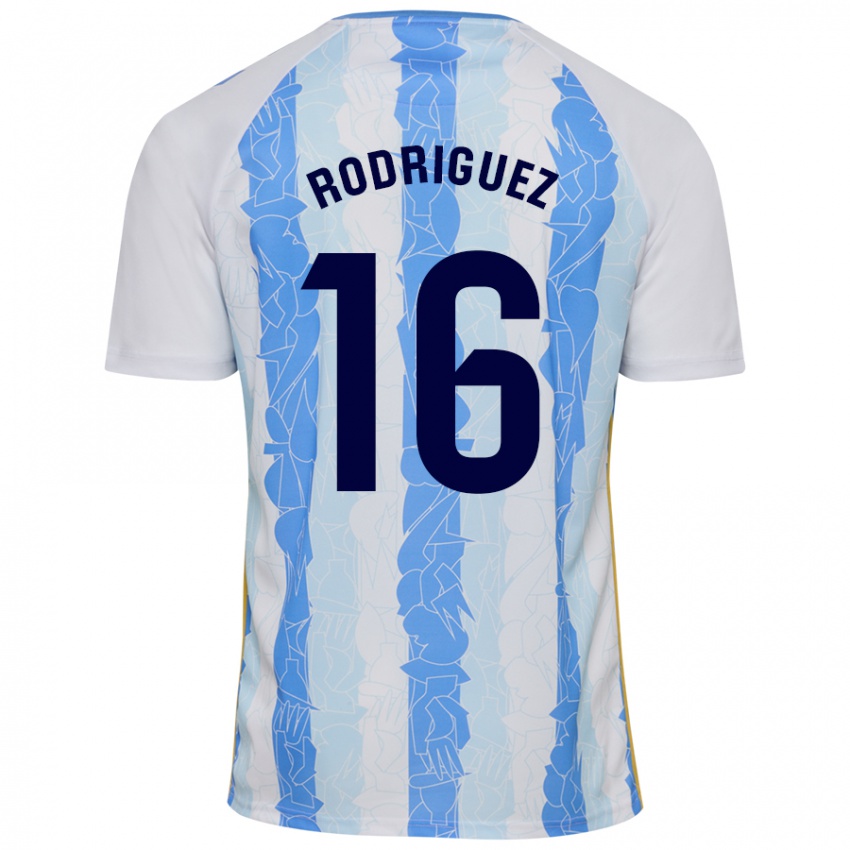 Niño Camiseta Genaro Rodríguez #16 Blanco Azul 1ª Equipación 2024/25 La Camisa México