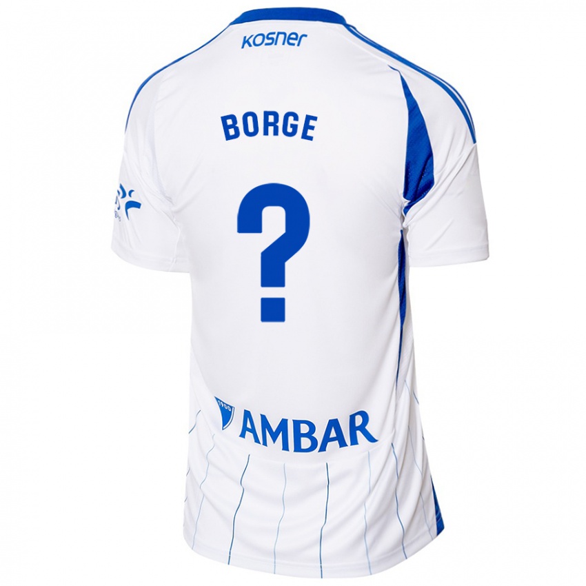 Niño Camiseta Andrés Borge #0 Rojo Blanco 1ª Equipación 2024/25 La Camisa México