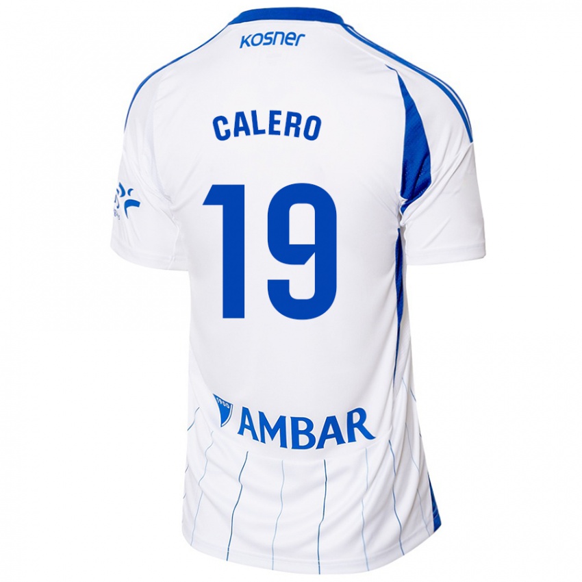 Niño Camiseta Iván Calero #19 Rojo Blanco 1ª Equipación 2024/25 La Camisa México