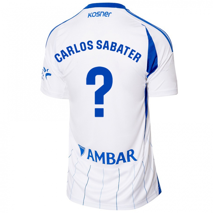 Niño Camiseta Juan Carlos Sabater #0 Rojo Blanco 1ª Equipación 2024/25 La Camisa México