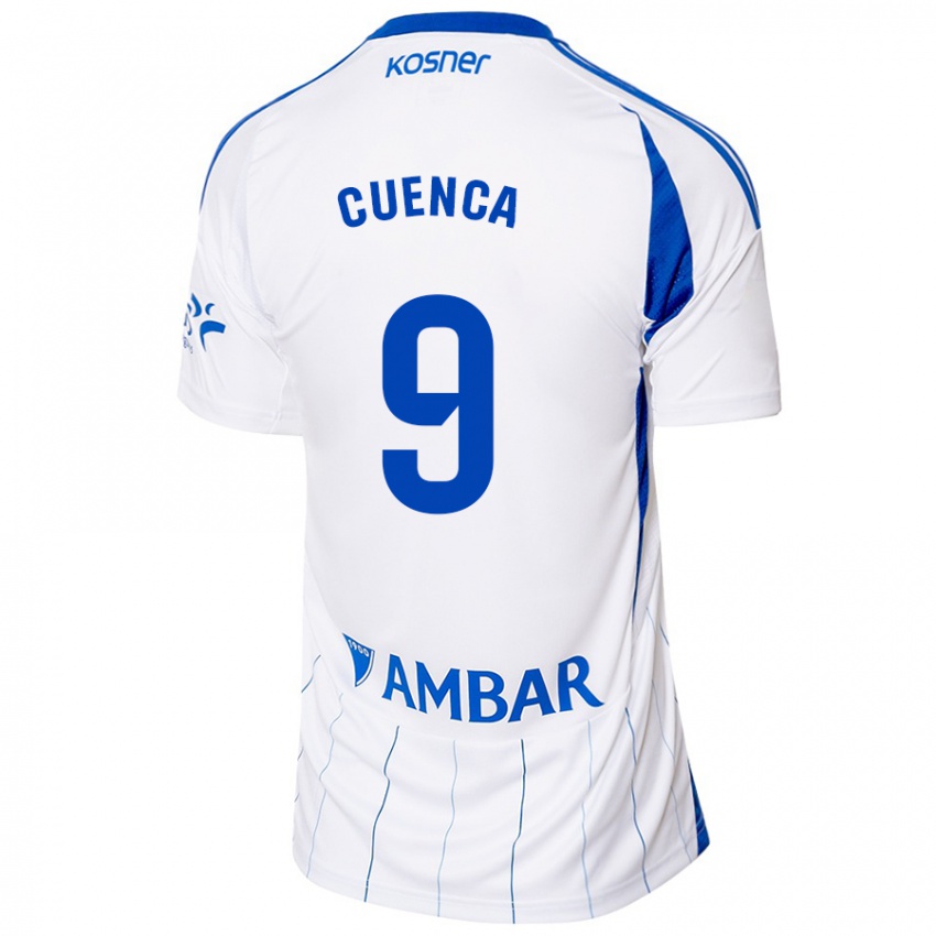 Niño Camiseta Marcos Cuenca #9 Rojo Blanco 1ª Equipación 2024/25 La Camisa México