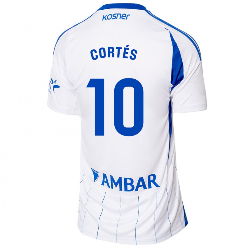 Niño Camiseta Pablo Cortés #10 Rojo Blanco 1ª Equipación 2024/25 La Camisa México