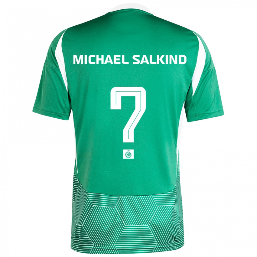 Niño Camiseta Liav Michael Salkind #0 Verde Blanco 1ª Equipación 2024/25 La Camisa México