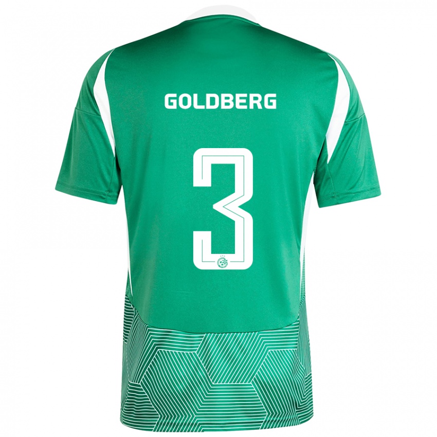 Niño Camiseta Shon Goldberg #3 Verde Blanco 1ª Equipación 2024/25 La Camisa México