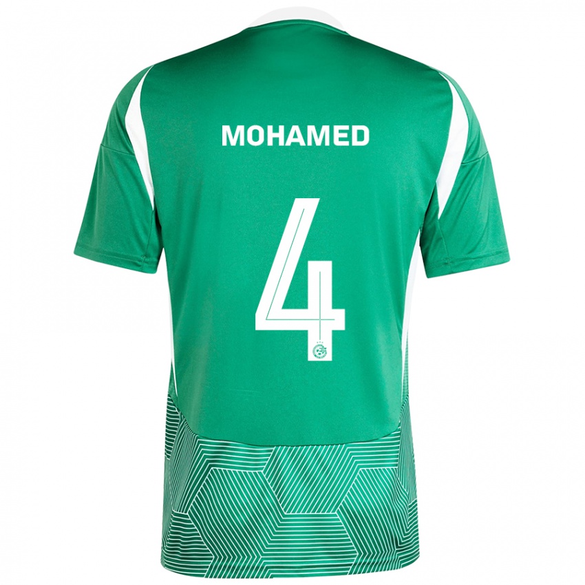 Niño Camiseta Ali Mohamed #4 Verde Blanco 1ª Equipación 2024/25 La Camisa México