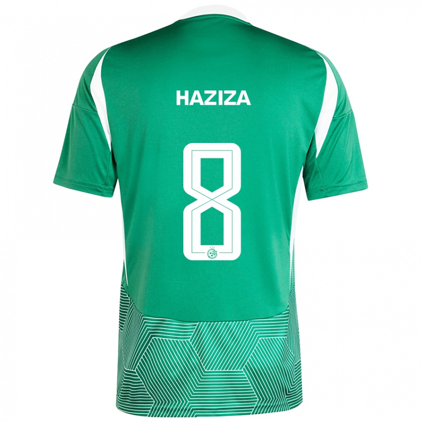 Niño Camiseta Dolev Haziza #8 Verde Blanco 1ª Equipación 2024/25 La Camisa México