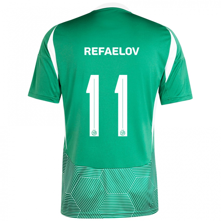 Niño Camiseta Lior Refaelov #11 Verde Blanco 1ª Equipación 2024/25 La Camisa México