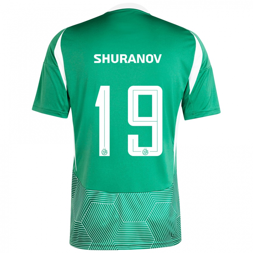 Niño Camiseta Erik Shuranov #19 Verde Blanco 1ª Equipación 2024/25 La Camisa México