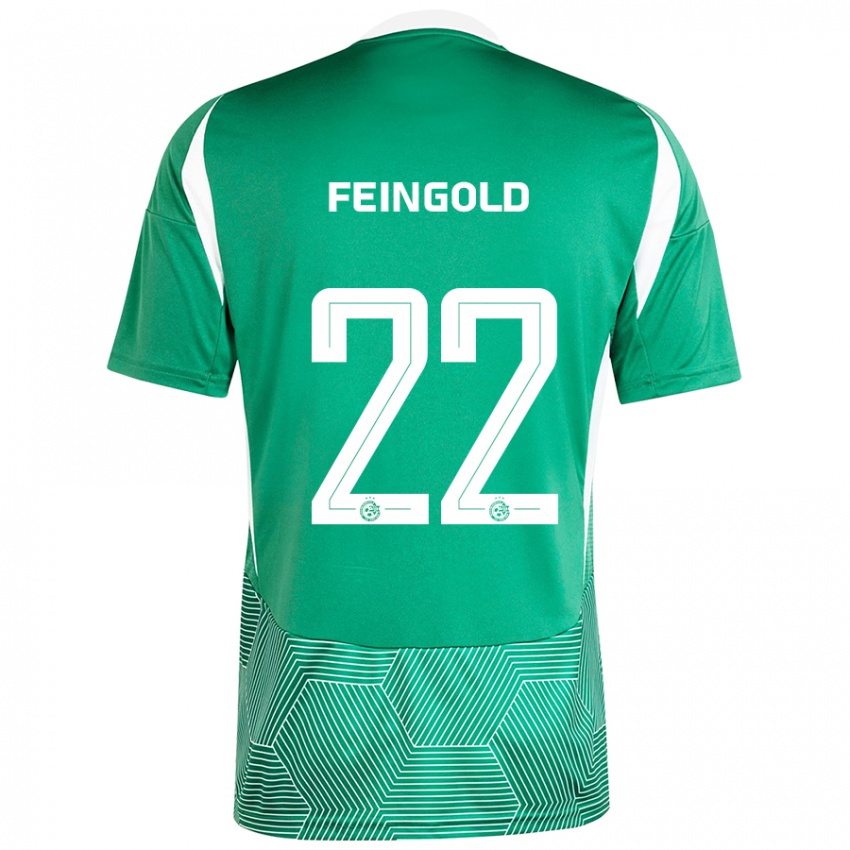 Niño Camiseta Ilay Feingold #22 Verde Blanco 1ª Equipación 2024/25 La Camisa México