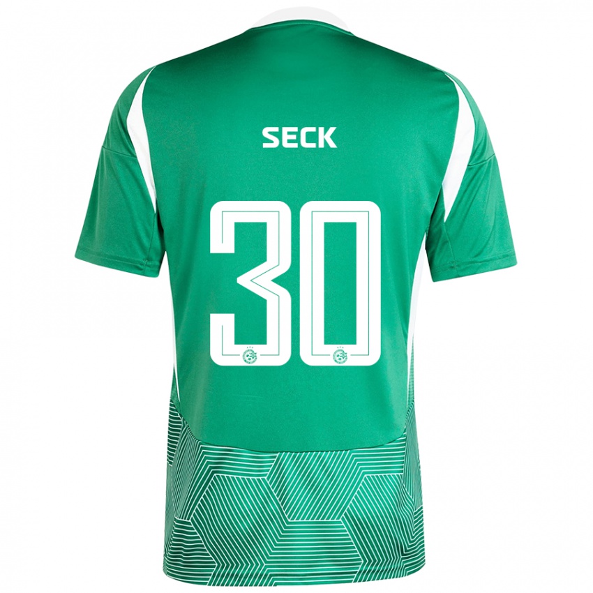 Niño Camiseta Abdoulaye Seck #30 Verde Blanco 1ª Equipación 2024/25 La Camisa México