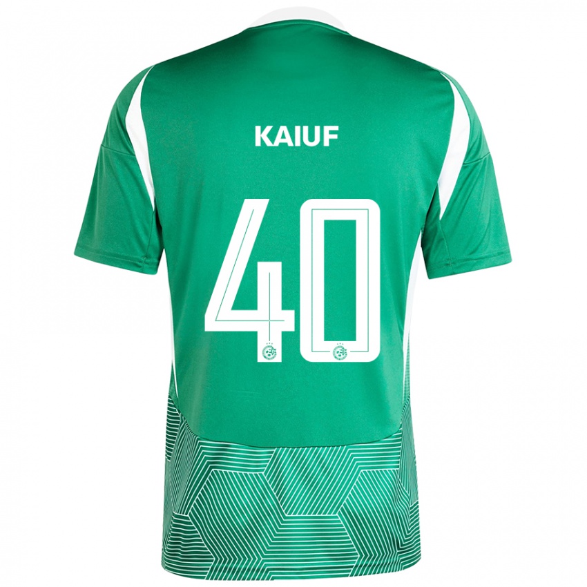 Niño Camiseta Sharif Kaiuf #40 Verde Blanco 1ª Equipación 2024/25 La Camisa México