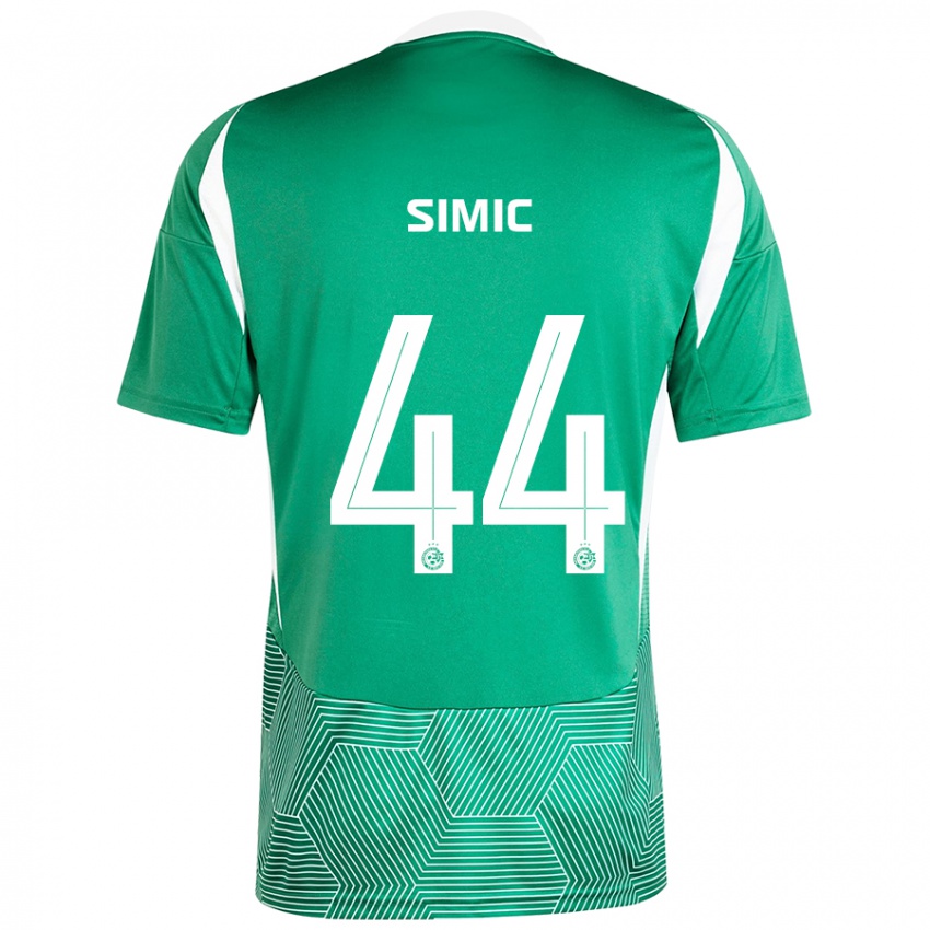 Niño Camiseta Lorenco Simic #44 Verde Blanco 1ª Equipación 2024/25 La Camisa México