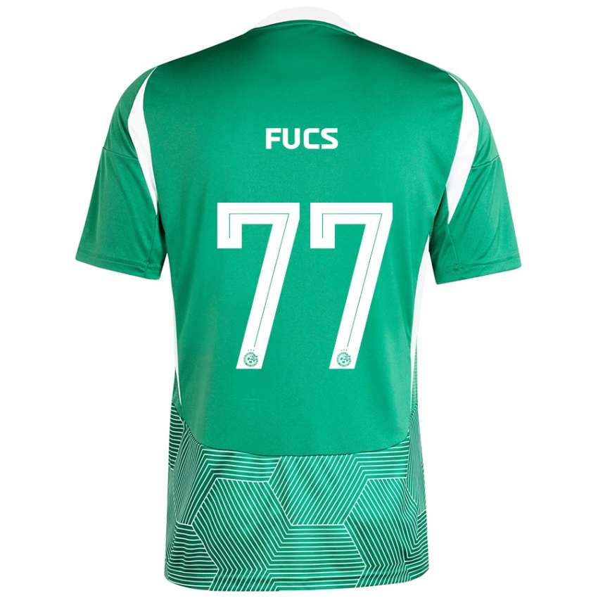 Niño Camiseta Roee Fucs #77 Verde Blanco 1ª Equipación 2024/25 La Camisa México