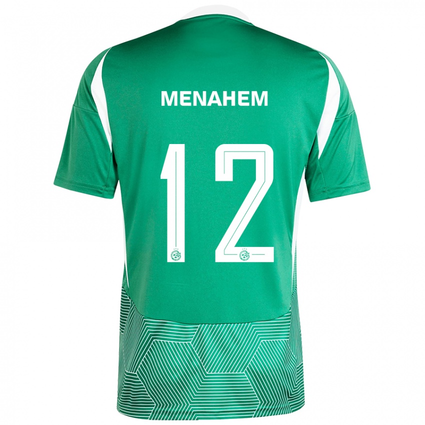 Niño Camiseta Sun Menahem #12 Verde Blanco 1ª Equipación 2024/25 La Camisa México