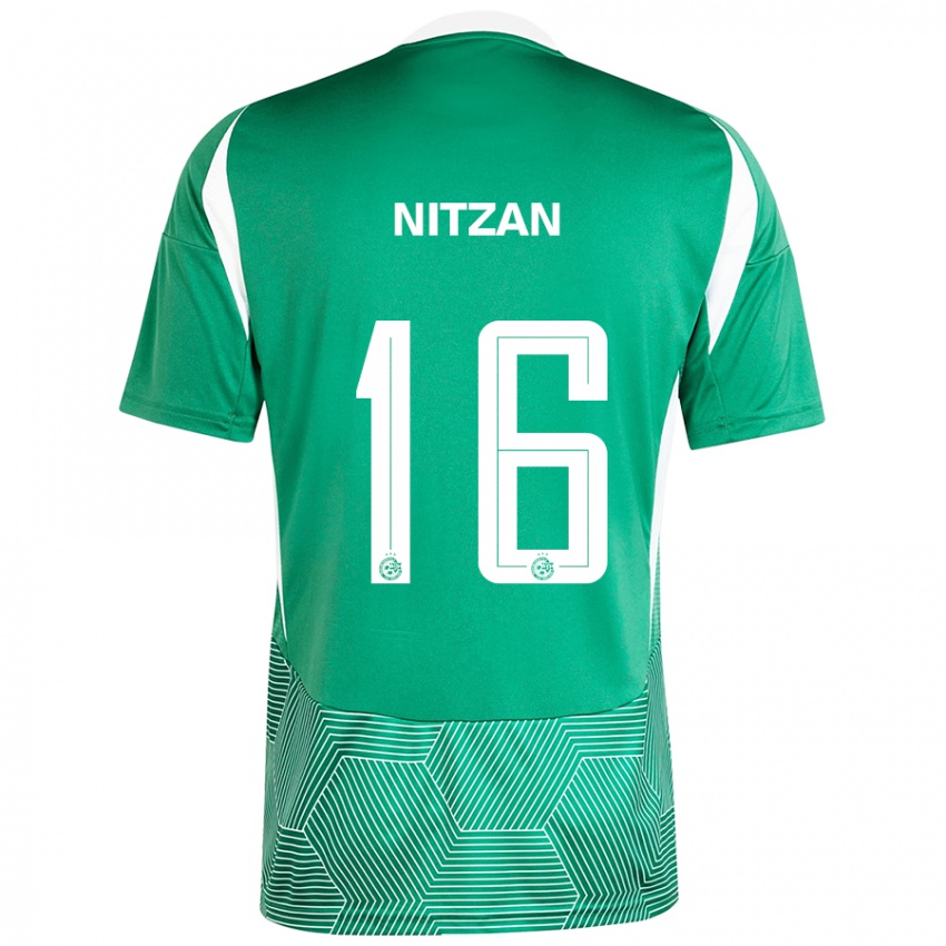 Niño Camiseta Itamar Nitzan #16 Verde Blanco 1ª Equipación 2024/25 La Camisa México