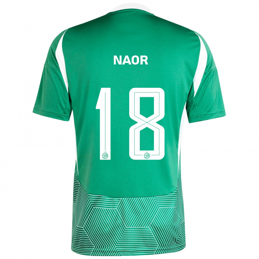 Niño Camiseta Goni Naor #18 Verde Blanco 1ª Equipación 2024/25 La Camisa México