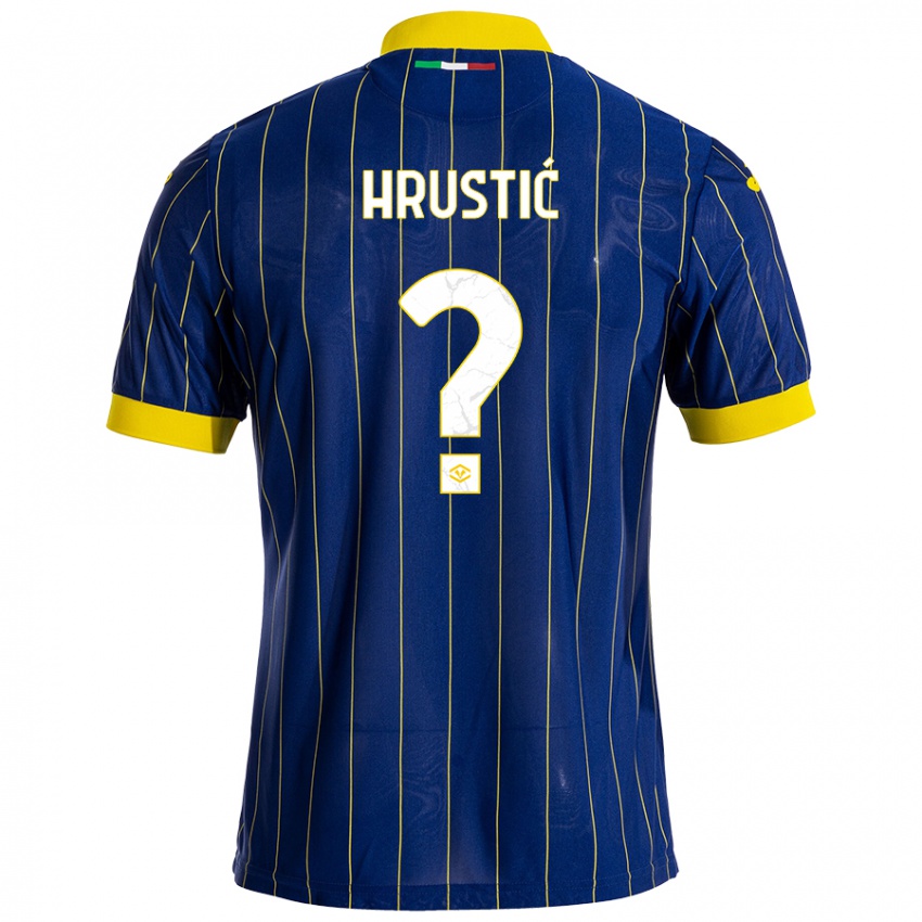 Niño Camiseta Ajdin Hrustić #0 Azul Amarillo 1ª Equipación 2024/25 La Camisa México