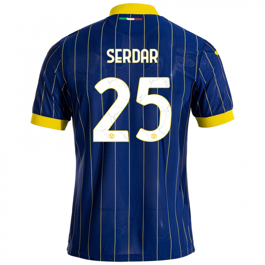 Niño Camiseta Suat Serdar #25 Azul Amarillo 1ª Equipación 2024/25 La Camisa México