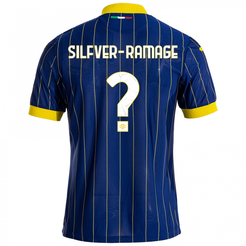 Niño Camiseta William Silfver-Ramage #0 Azul Amarillo 1ª Equipación 2024/25 La Camisa México