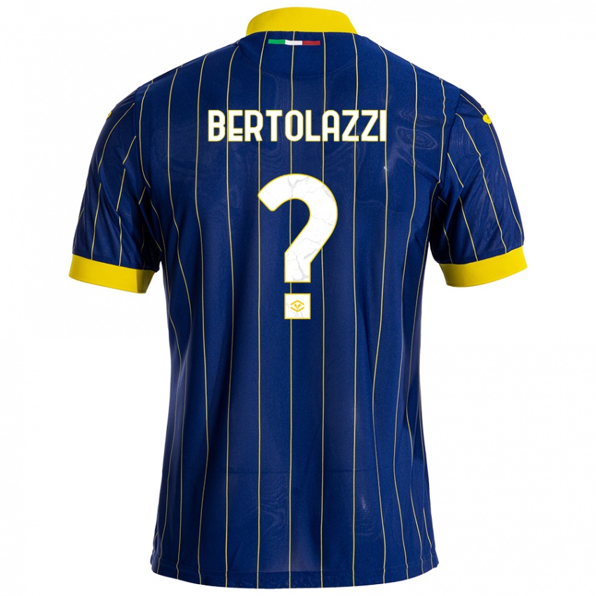 Niño Camiseta Giovanni Bertolazzi #0 Azul Amarillo 1ª Equipación 2024/25 La Camisa México