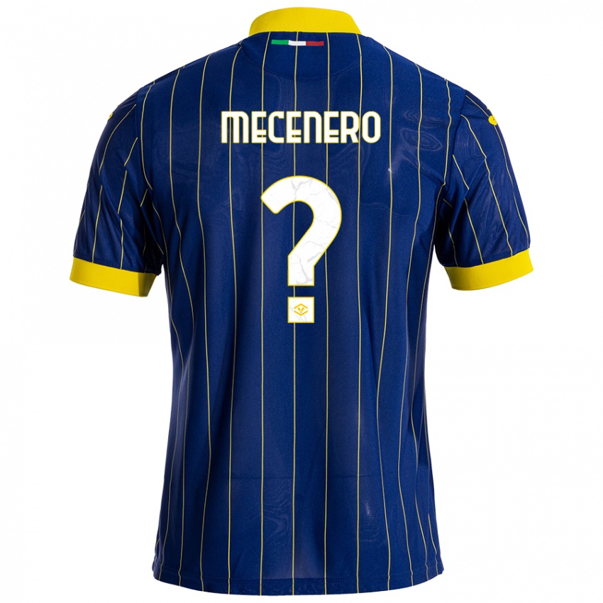 Niño Camiseta Giovanni Mecenero #0 Azul Amarillo 1ª Equipación 2024/25 La Camisa México